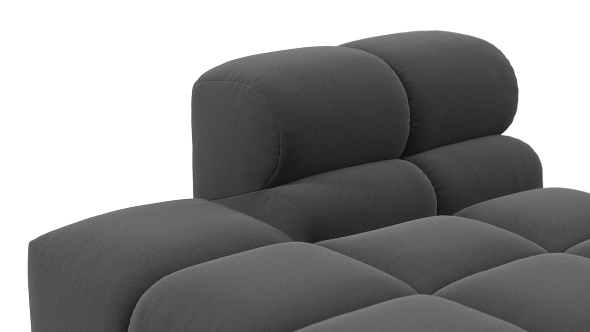 Tufty - Tufty Module, Left Chaise, Armless, Ink Brushed Weave