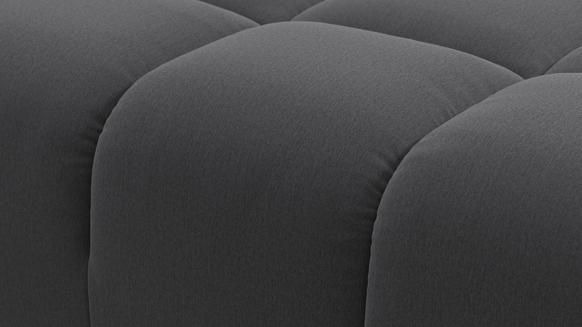 Tufty - Tufty Module, Left Chaise, Armless, Ink Brushed Weave
