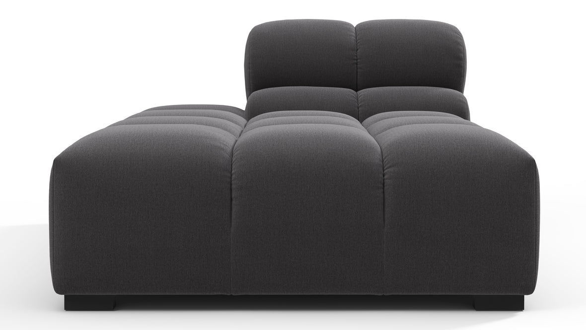 Tufty - Tufty Module, Left Chaise, Armless, Ink Brushed Weave