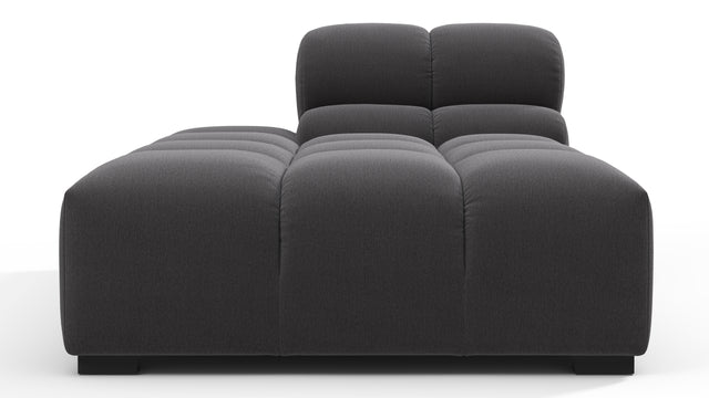Tufty - Tufty Module, Left Chaise, Armless, Ink Brushed Weave