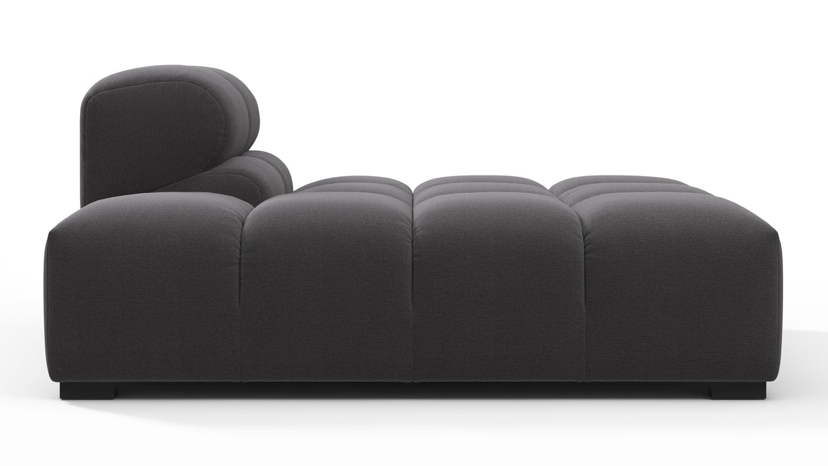 Tufty - Tufty Module, Left Chaise, Armless, Ink Brushed Weave