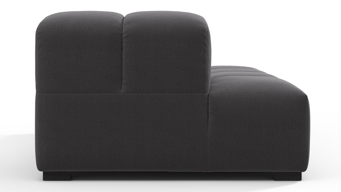 Tufty - Tufty Module, Left Chaise, Armless, Ink Brushed Weave