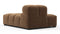 Tufty - Tufty Module, Left Chaise, Armless, Mocha Velvet