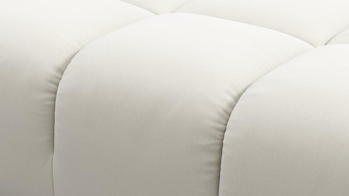 Tufty - Tufty Module, Left Chaise, Armless, Oatmeal Brushed Weave