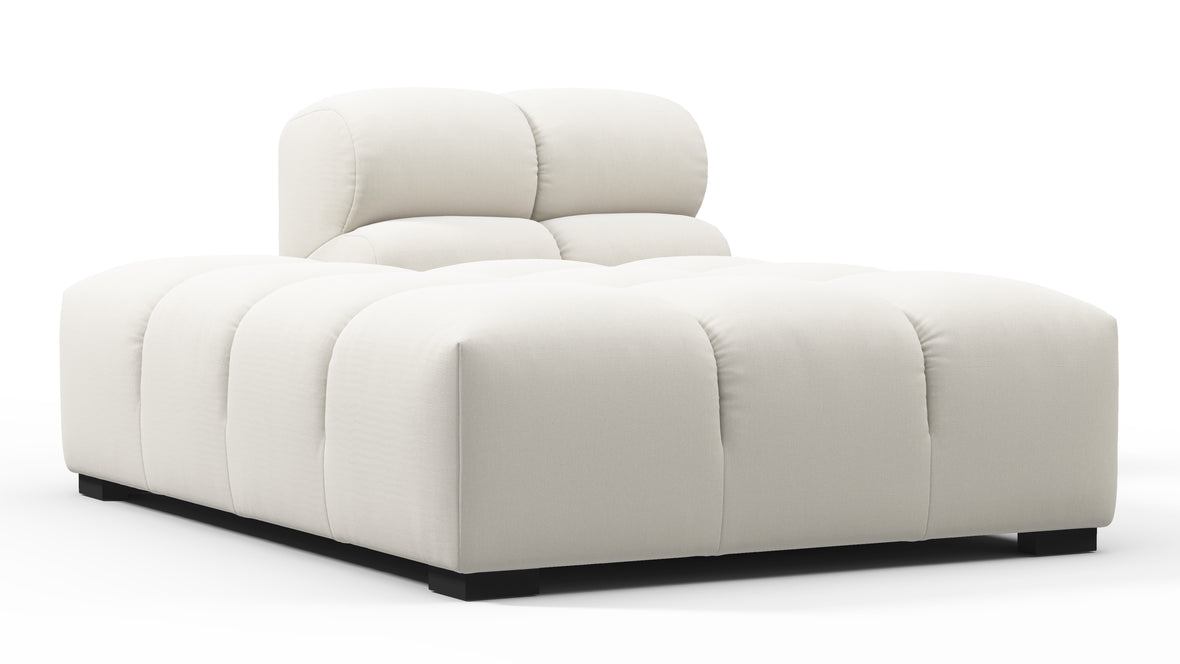Tufty - Tufty Module, Left Chaise, Armless, Oatmeal Brushed Weave