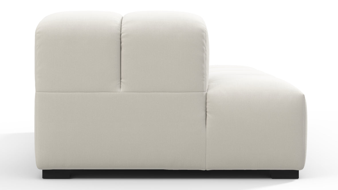 Tufty - Tufty Module, Left Chaise, Armless, Oatmeal Brushed Weave