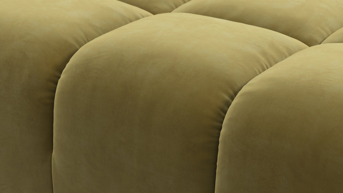 Tufty - Tufty Module, Left Chaise, Armless, Olive Gold Velvet