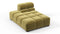 Tufty - Tufty Module, Left Chaise, Armless, Olive Gold Velvet