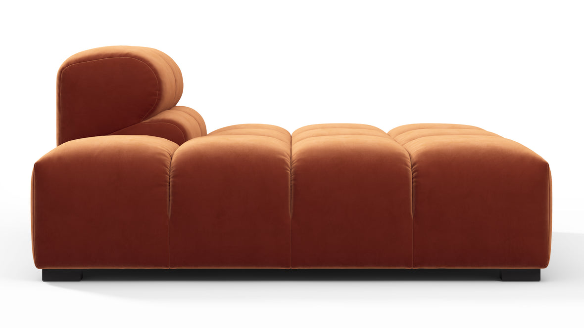 Tufty - Tufty Module, Left Chaise, Armless, Spice Velvet