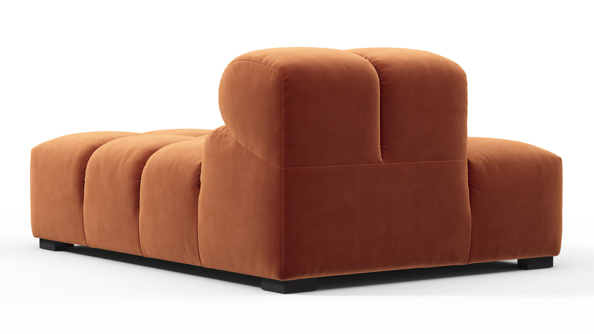 Tufty - Tufty Module, Left Chaise, Armless, Spice Velvet