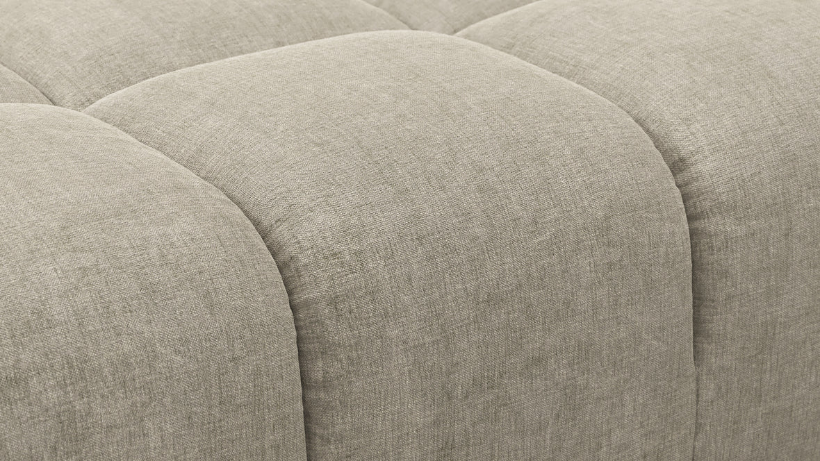 Tufty - Tufty Module, Right Chaise, Armless, Beige Gray Chenille
