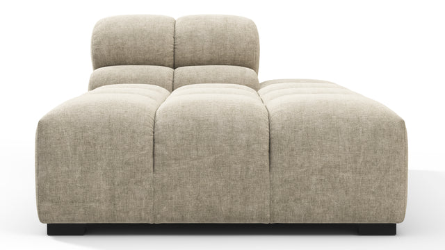 Tufty - Tufty Module, Right Chaise, Armless, Beige Gray Chenille