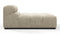 Tufty - Tufty Module, Right Chaise, Armless, Beige Gray Chenille