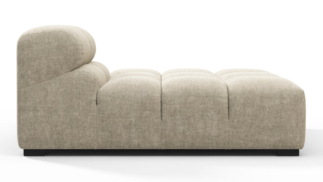 Tufty - Tufty Module, Right Chaise, Armless, Beige Gray Chenille