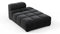 Tufty - Tufty Module, Right Chaise, Armless, Black Velvet