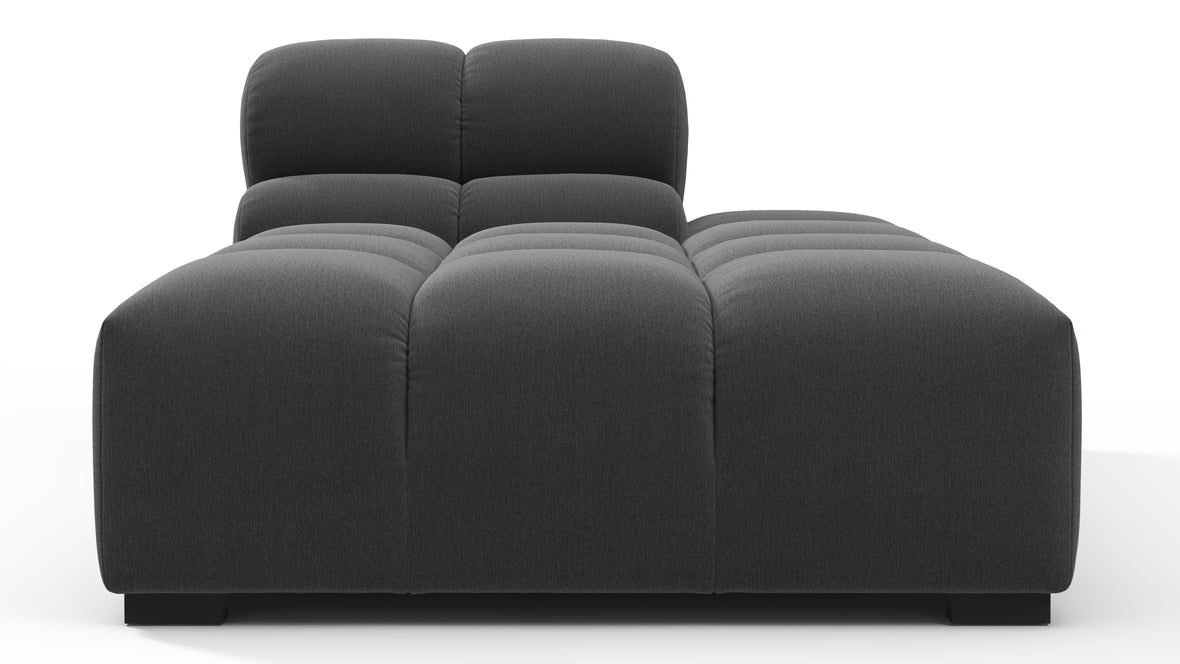 Tufty - Tufty Module, Right Chaise, Armless, Ink Brushed Weave