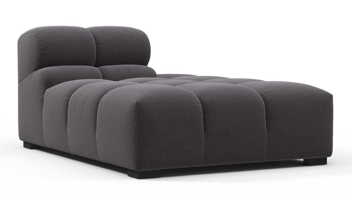 Tufty - Tufty Module, Right Chaise, Armless, Ink Brushed Weave