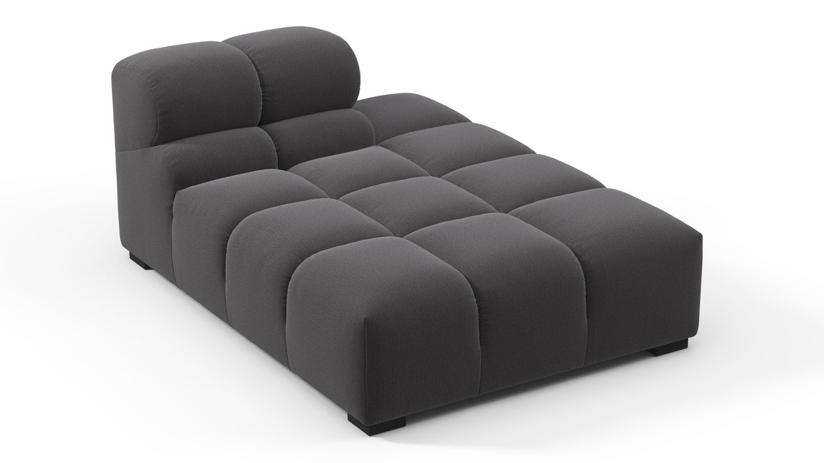 Tufty - Tufty Module, Right Chaise, Armless, Ink Brushed Weave