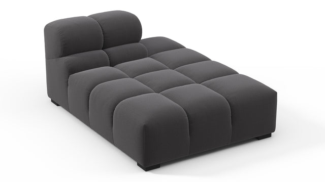 Tufty - Tufty Module, Right Chaise, Armless, Ink Brushed Weave