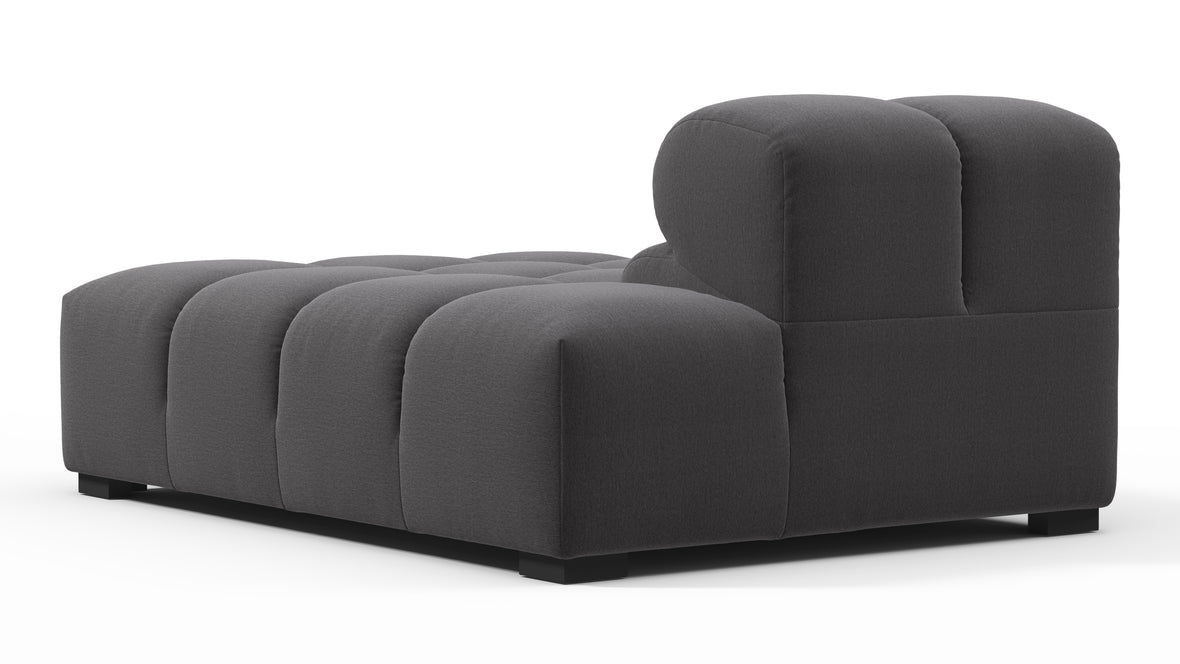 Tufty - Tufty Module, Right Chaise, Armless, Ink Brushed Weave