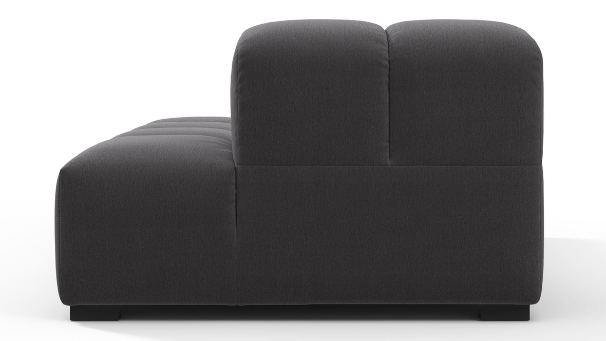 Tufty - Tufty Module, Right Chaise, Armless, Ink Brushed Weave