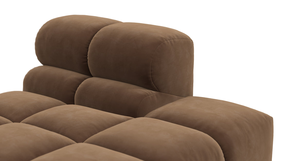 Tufty - Tufty Module, Right Chaise, Armless, Mocha Velvet