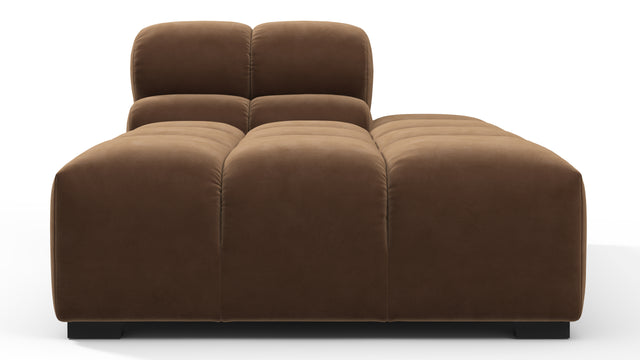 Tufty - Tufty Module, Right Chaise, Armless, Mocha Velvet