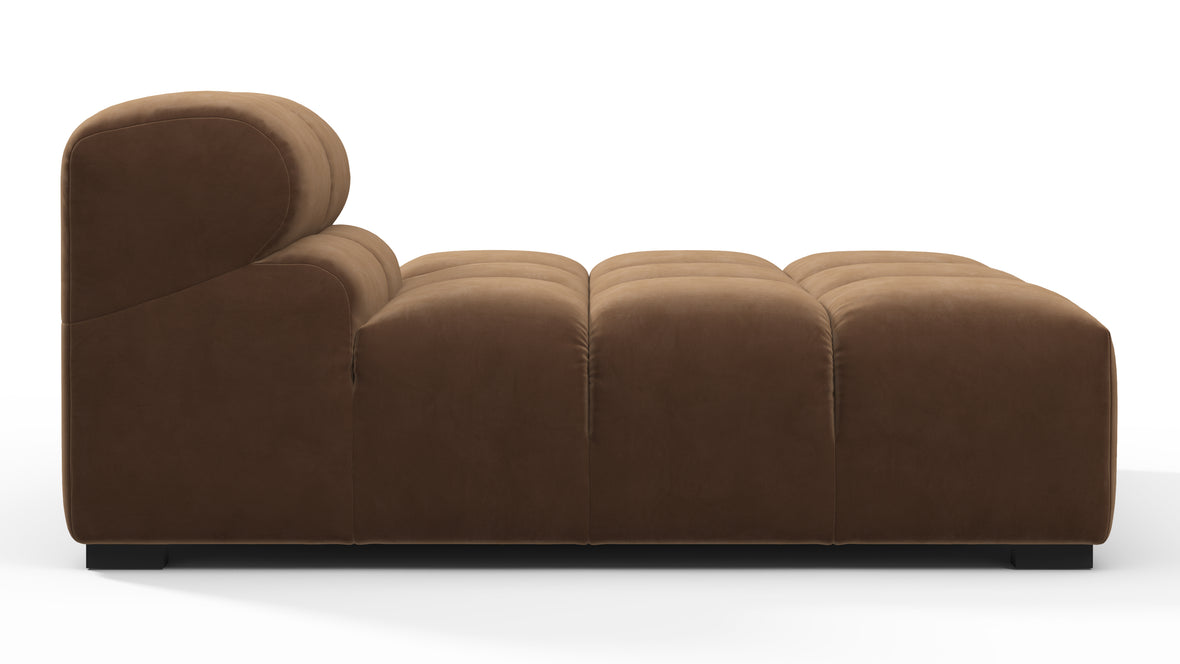 Tufty - Tufty Module, Right Chaise, Armless, Mocha Velvet
