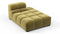 Tufty - Tufty Module, Right Chaise, Armless, Olive Gold Velvet