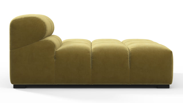 Tufty - Tufty Module, Right Chaise, Armless, Olive Gold Velvet