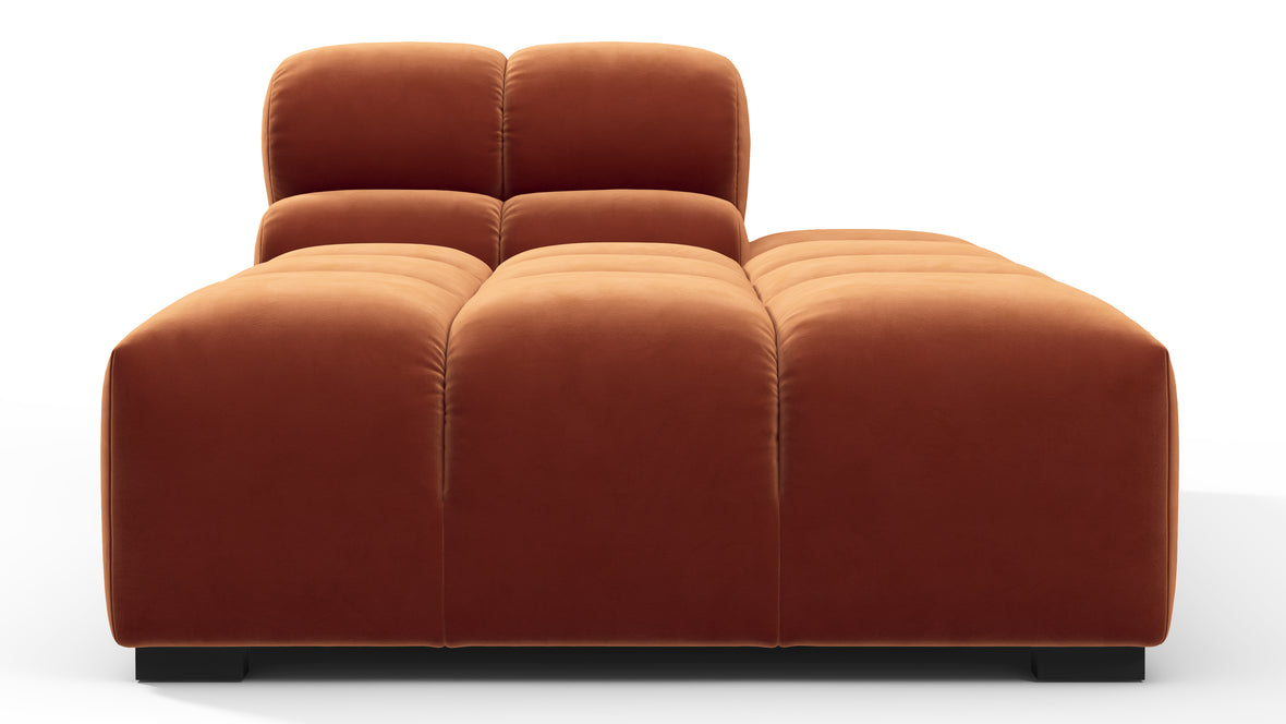 Tufty - Tufty Module, Right Chaise, Armless, Spice Velvet
