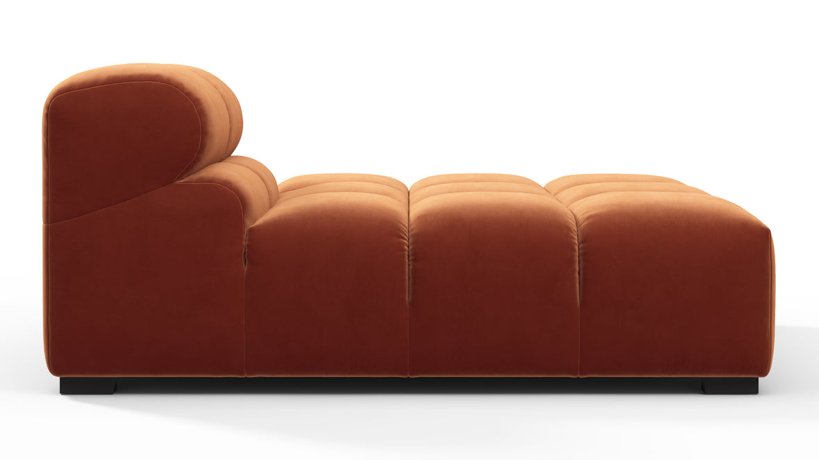 Tufty - Tufty Module, Right Chaise, Armless, Spice Velvet