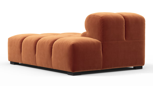 Tufty - Tufty Module, Right Chaise, Armless, Spice Velvet