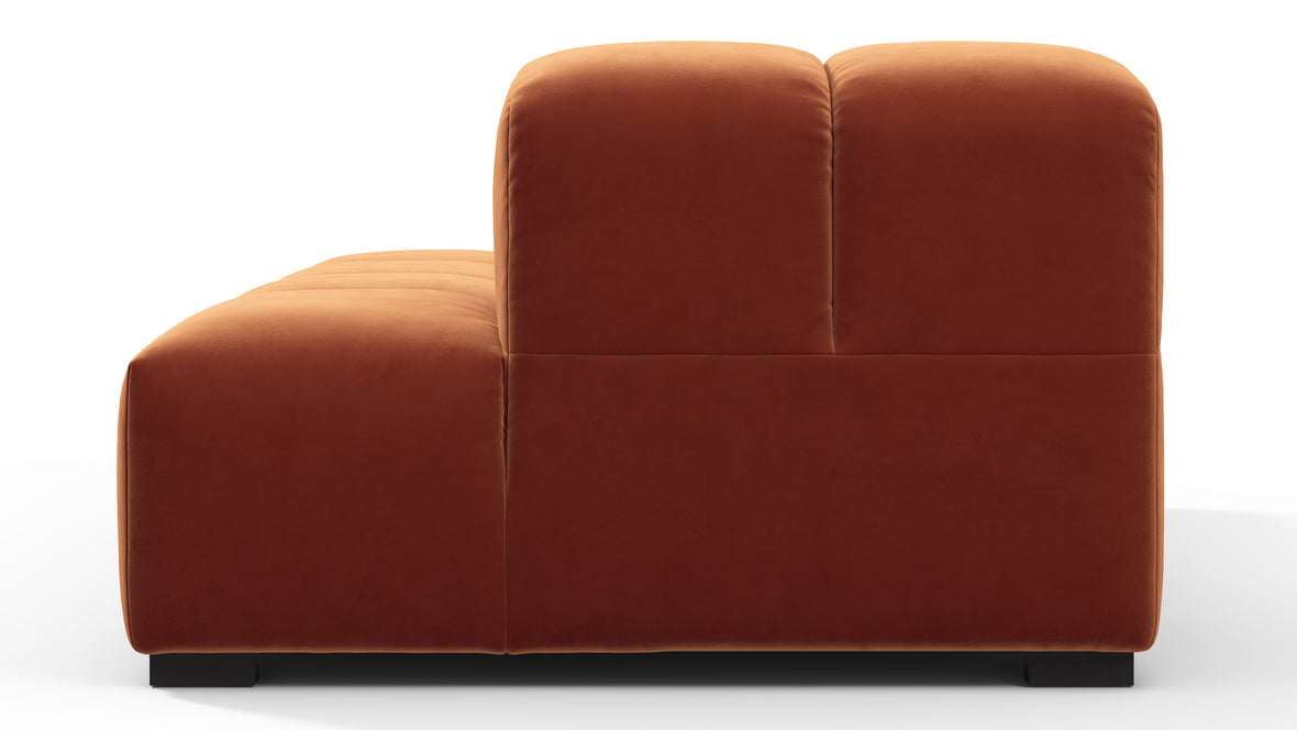 Tufty - Tufty Module, Right Chaise, Armless, Spice Velvet