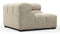 Tufty - Tufty Module, Left Corner, Beige Gray Chenille