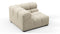 Tufty - Tufty Module, Left Corner, Beige Gray Chenille