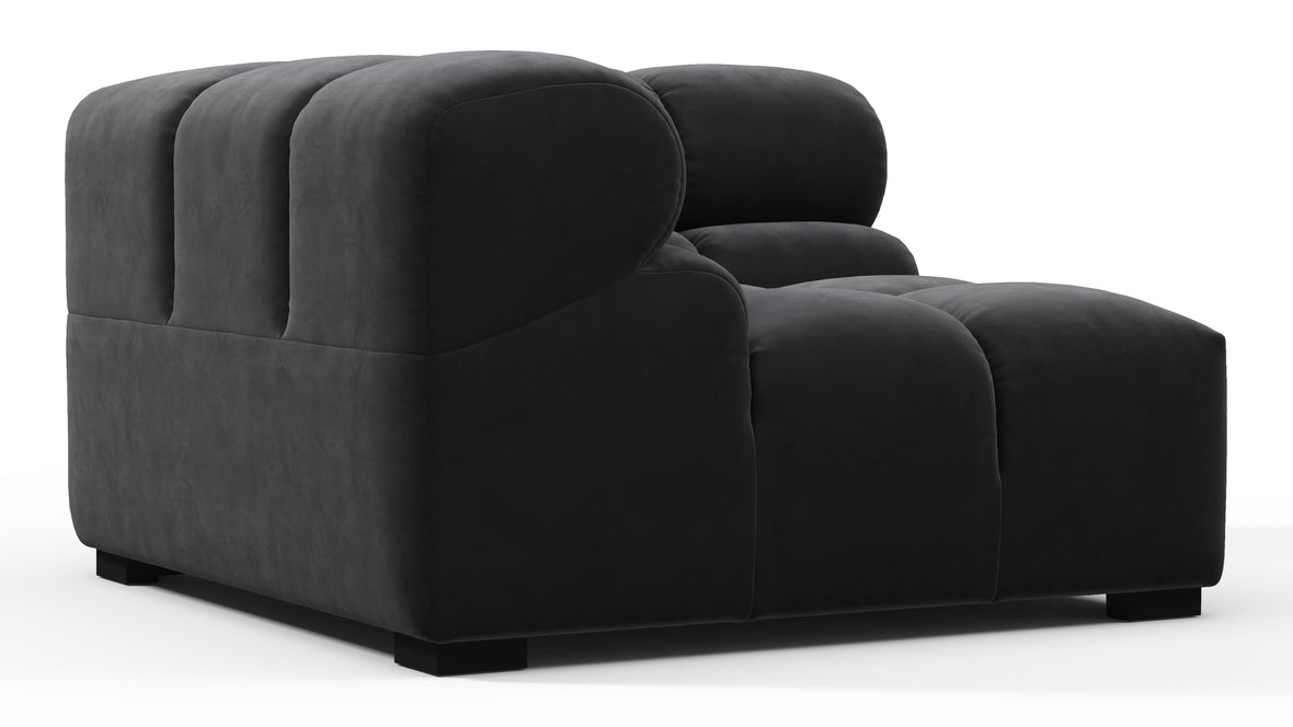 Tufty - Tufty Module, Left Corner, Black Velvet