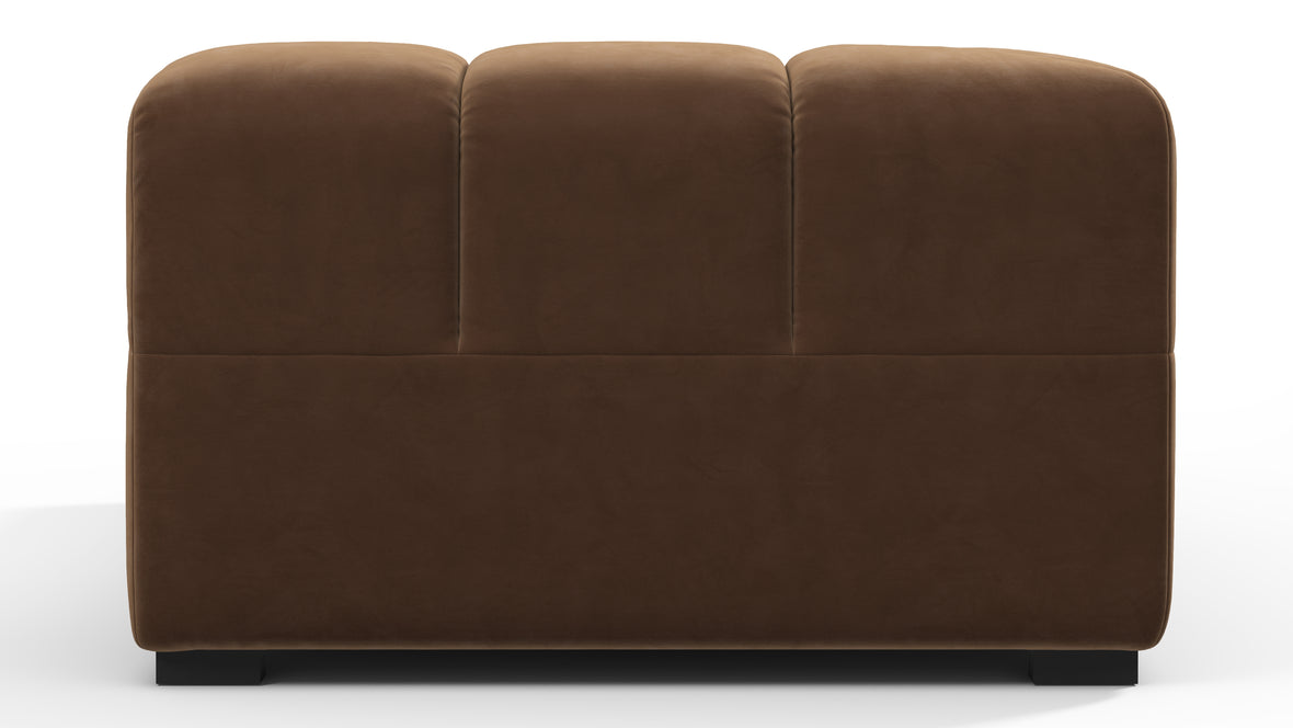 Tufty - Tufty Module, Left Corner, Mocha Velvet