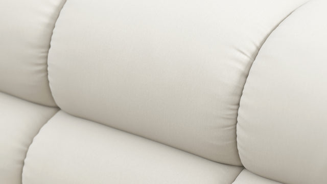 Tufty - Tufty Module, Left Corner, Oatmeal Brushed Weave