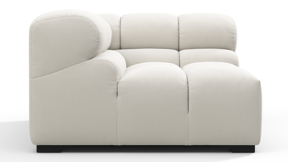Tufty - Tufty Module, Left Corner, Oatmeal Brushed Weave