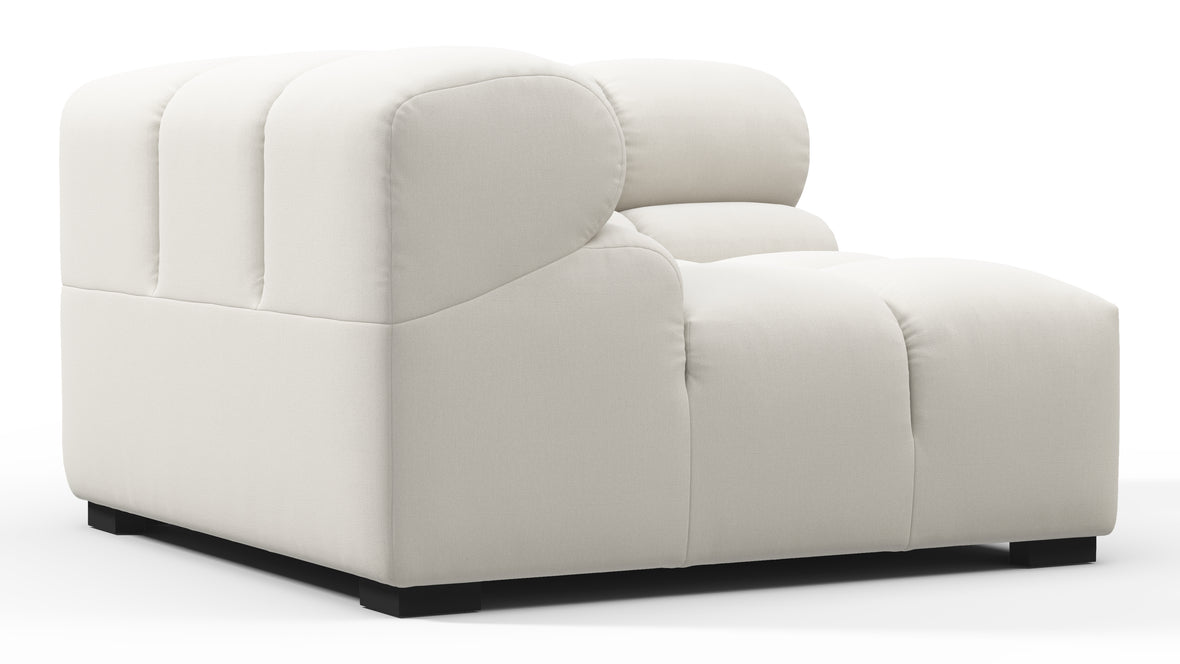 Tufty - Tufty Module, Left Corner, Oatmeal Brushed Weave