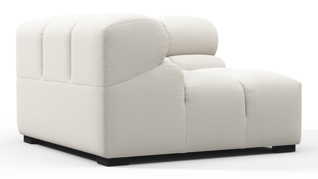 Tufty - Tufty Module, Left Corner, Oatmeal Brushed Weave