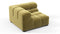 Tufty - Tufty Module, Left Corner, Olive Gold Velvet