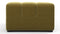 Tufty - Tufty Module, Left Corner, Olive Gold Velvet