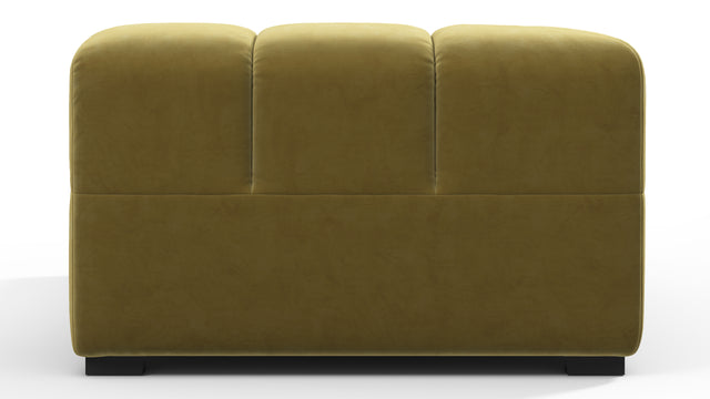 Tufty - Tufty Module, Left Corner, Olive Gold Velvet