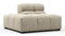 Tufty - Tufty Module, Left End, Armless, Beige Gray Chenille