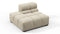 Tufty - Tufty Module, Left End, Armless, Beige Gray Chenille