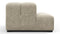 Tufty - Tufty Module, Left End, Armless, Beige Gray Chenille