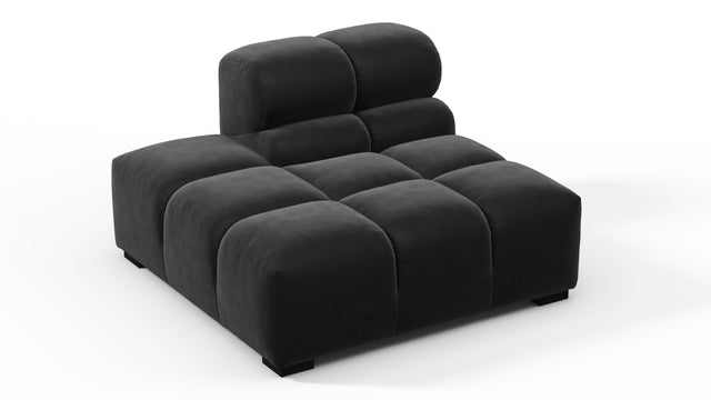 Tufty - Tufty Module, Left End, Armless, Black Velvet