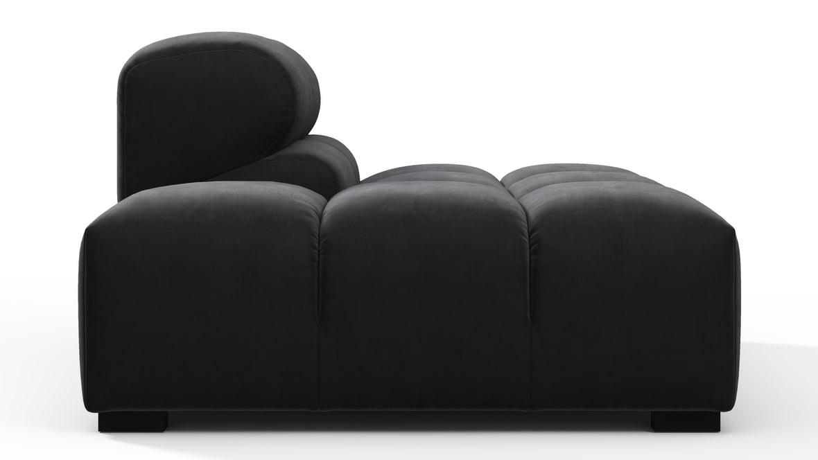 Tufty - Tufty Module, Left End, Armless, Black Velvet